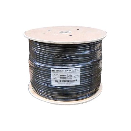 CAT6 UTP Direct Burial Outdoor Cable- 1000ft- Black
